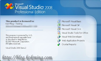 Microsoft Visual Studio 2008 (Beta 2)